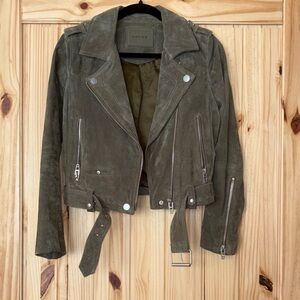 BLANK NYC Suede Moto Jacket